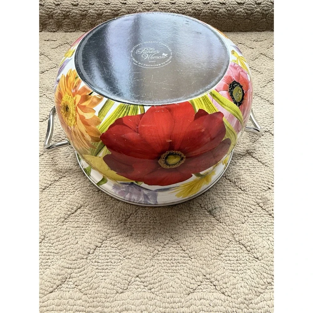 The Pioneer Woman Dutch Oven Floral Garden Enamel On Steel 4 Qt RETIRED